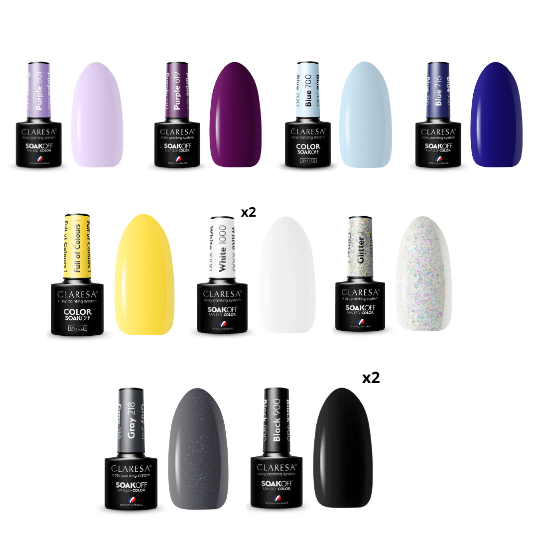 Claresa | PACK PRO SEMI PERMANENT - 50 vernis semi permanents - 5 ml x50