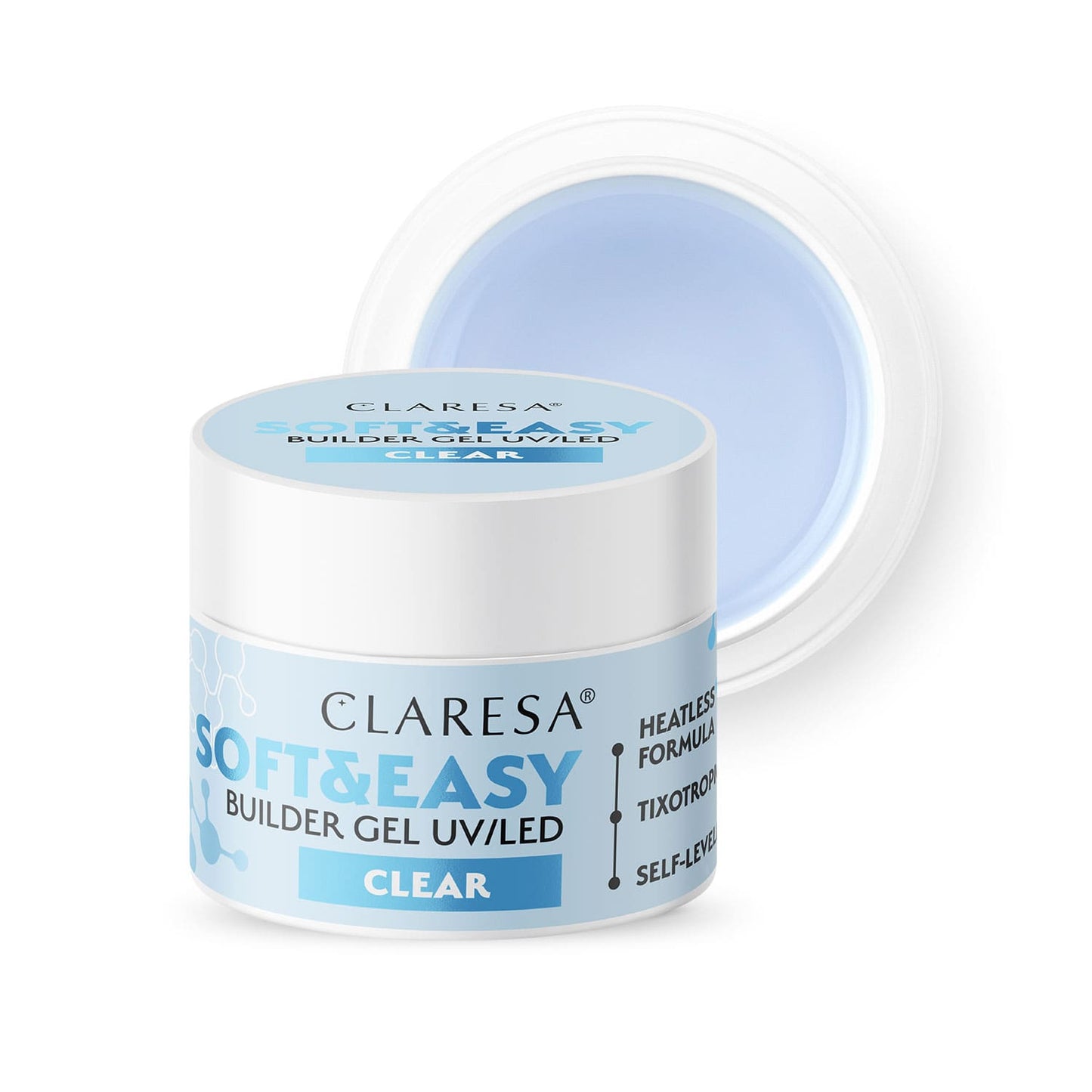 Claresa | Gel de construction - Soft & Easy - Clear 45g