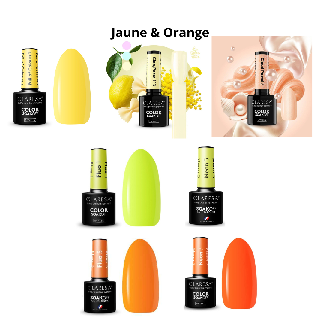 Claresa | Pack de 50 vernis semi-permanents à composer (50 x 5ml)