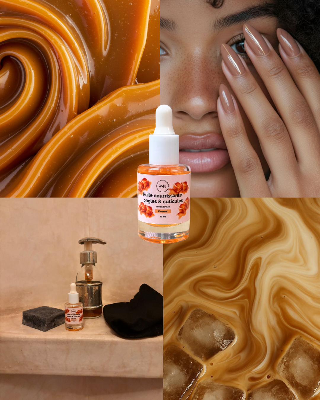 Pop My Nails | Duo d'huiles nourrissantes ongles & cuticules caramel & mangue