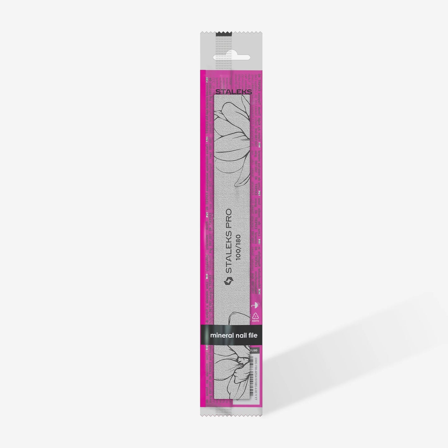 Staleks | Lime à ongles minérale droite EXPERT 20, 100/180 - 1 pièce