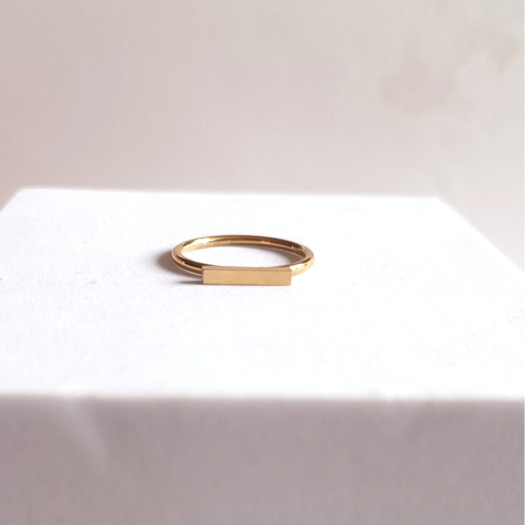 Pop My Nails | Bague en acier inoxydable Andréa - couleur or
