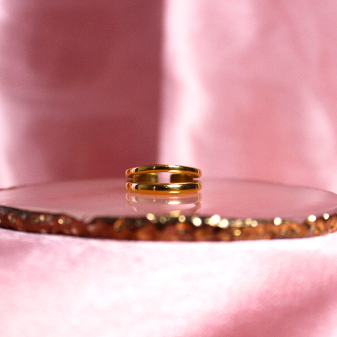 Pop My Nails | Bague en acier inoxydable Anna - couleur or
