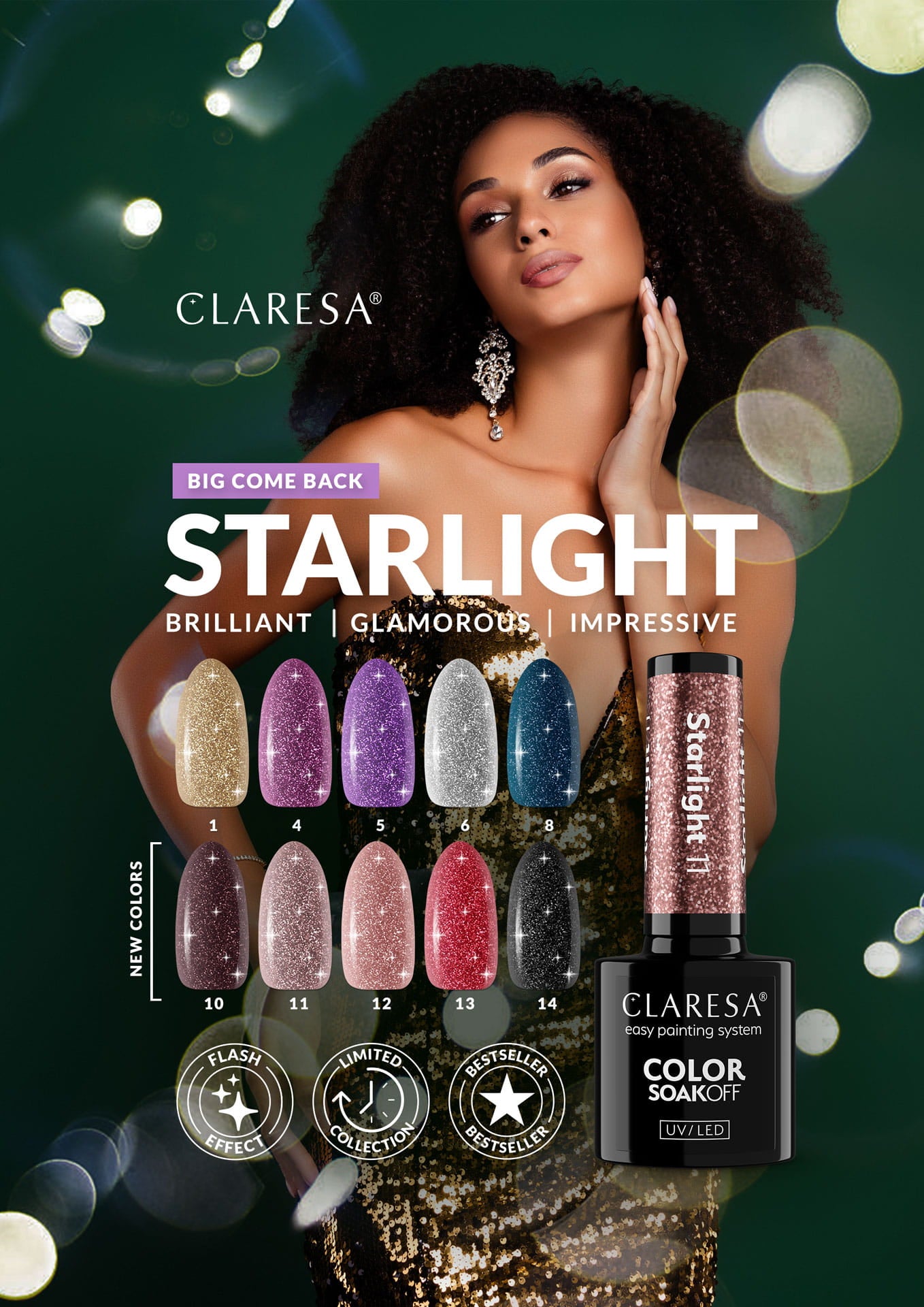 Claresa | Vernis semi-permanent - Starlight n°10 - 5ml
