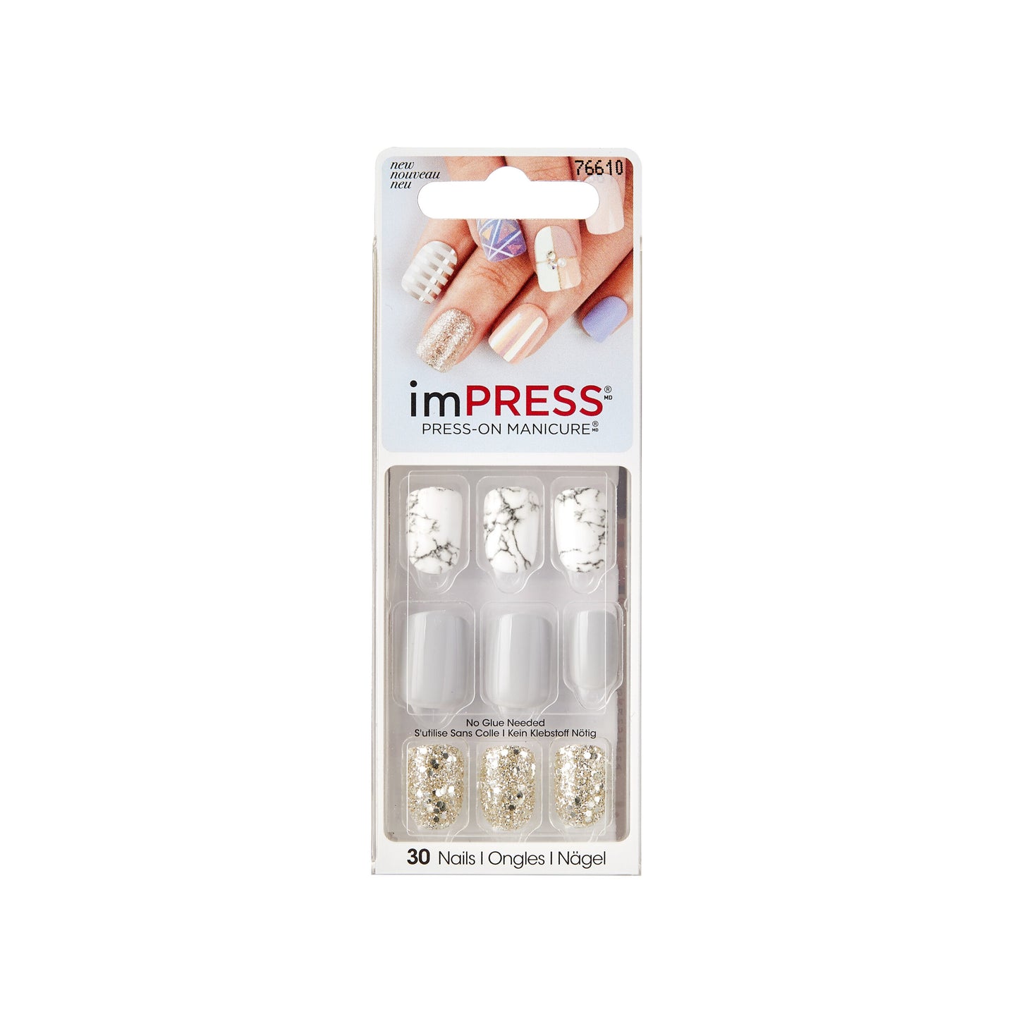 imPRESS Press-on Manicure - Yeah Boy (Marbré)
