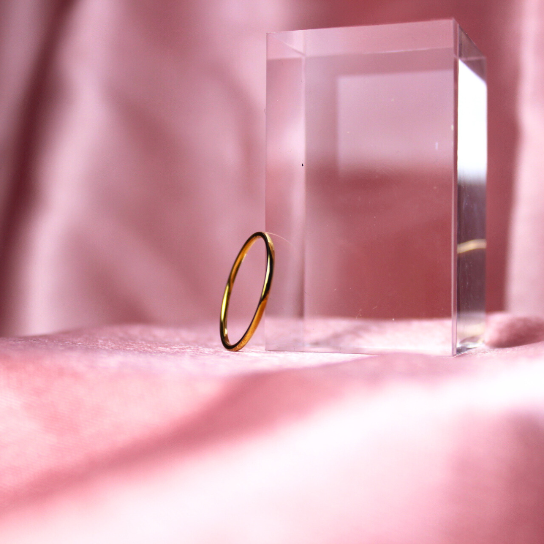Pop My Nails | Bague en acier inoxydable Lyna - couleur or