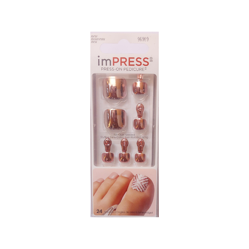 imPRESS Press-on Pedicure - Raindrops