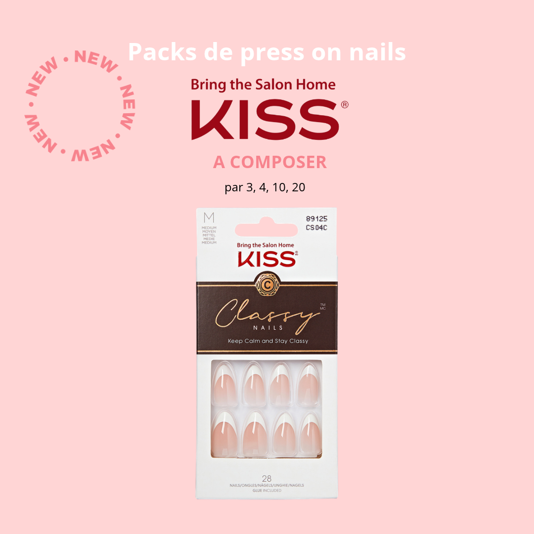 Packs press on nails Kiss Products à composer