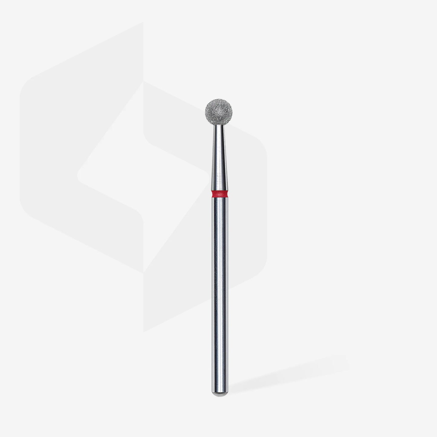 Staleks | Embout ponceuse diamanté, « boule », rouge, diamètre de la tête 4 mm