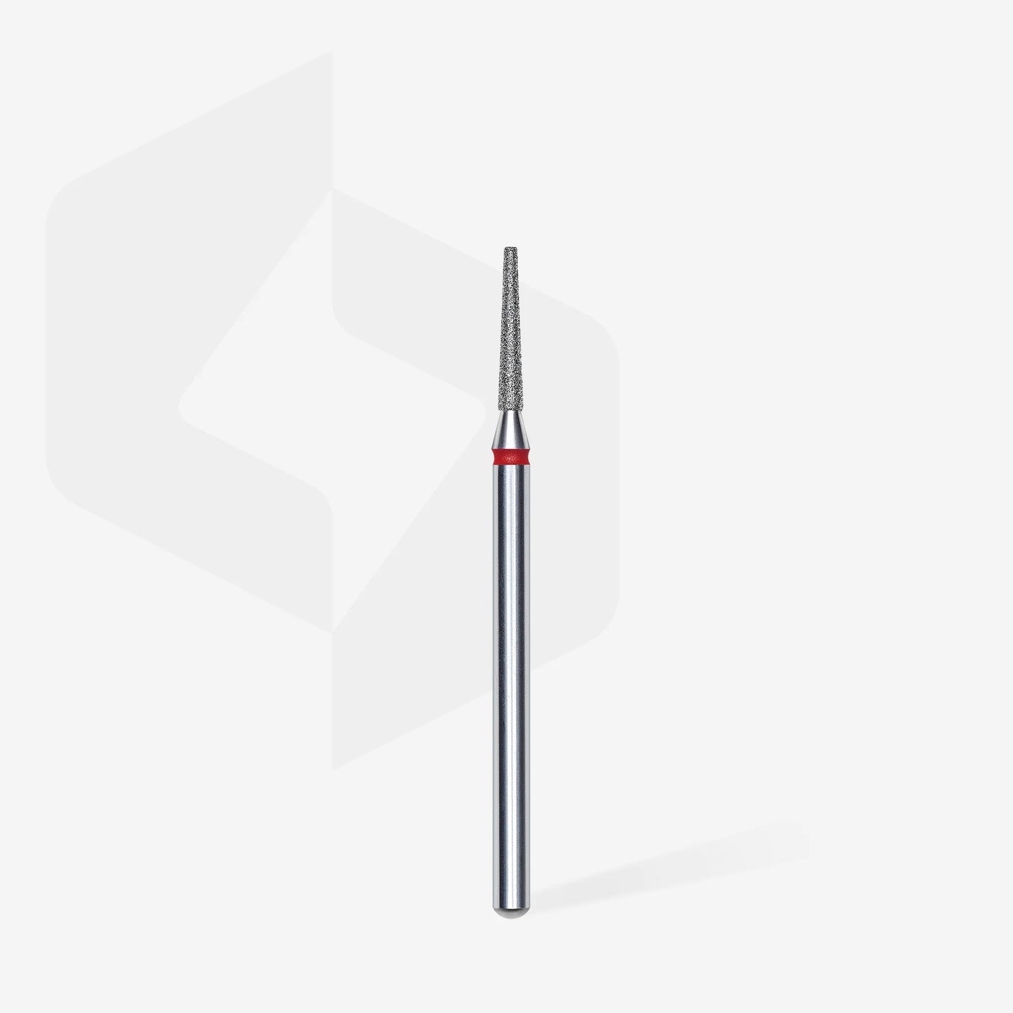 Staleks | Embout ponceuse diamanté, «tronc», rouge, diamètre de la tête 1,6 mm, partie active 10mm