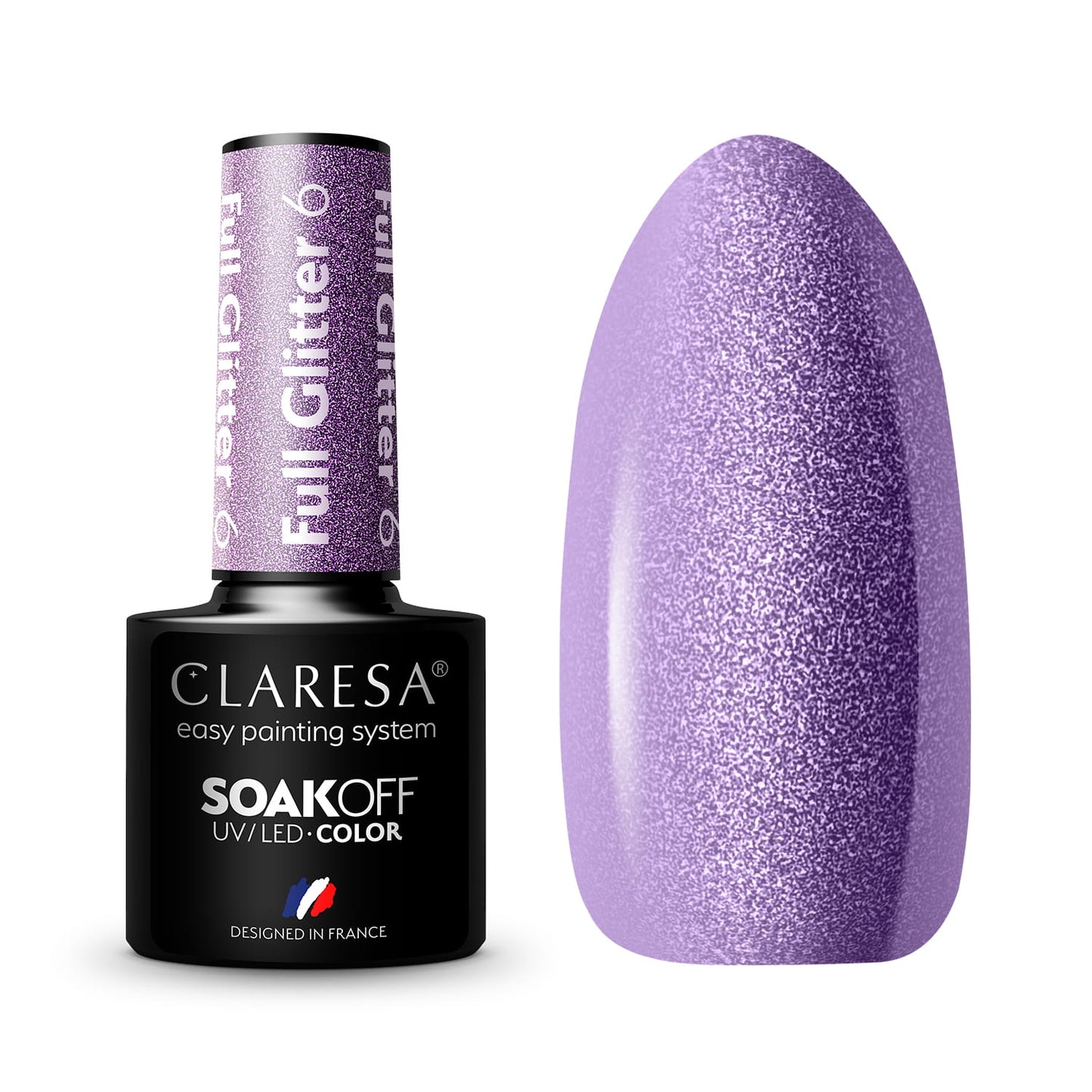 Claresa | Vernis semi-permanent Claresa Full Glitter #6 5g