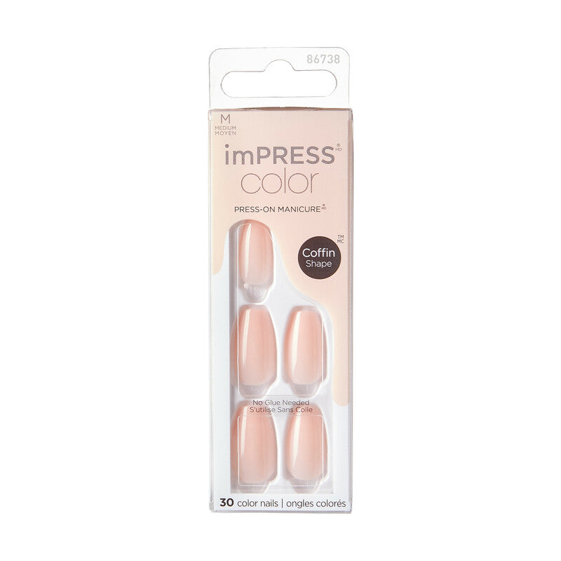 imPress Press-on Manicure Color Coffin | n° 505 - Bubble Kiss
