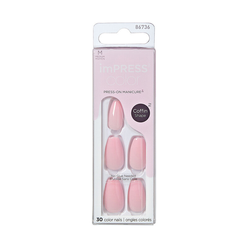 imPress Press-on Manicure Color Coffin | n°503 - Pink Dream