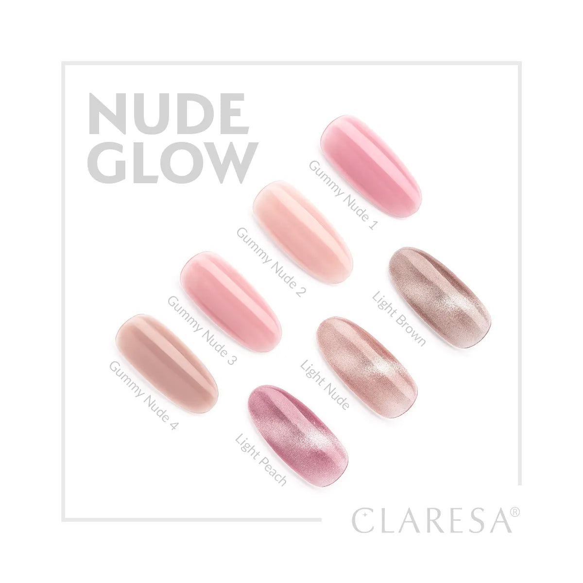 Claresa | Vernis semi-permanent Nude Glow Gummy Nude n°3 - 5ml
