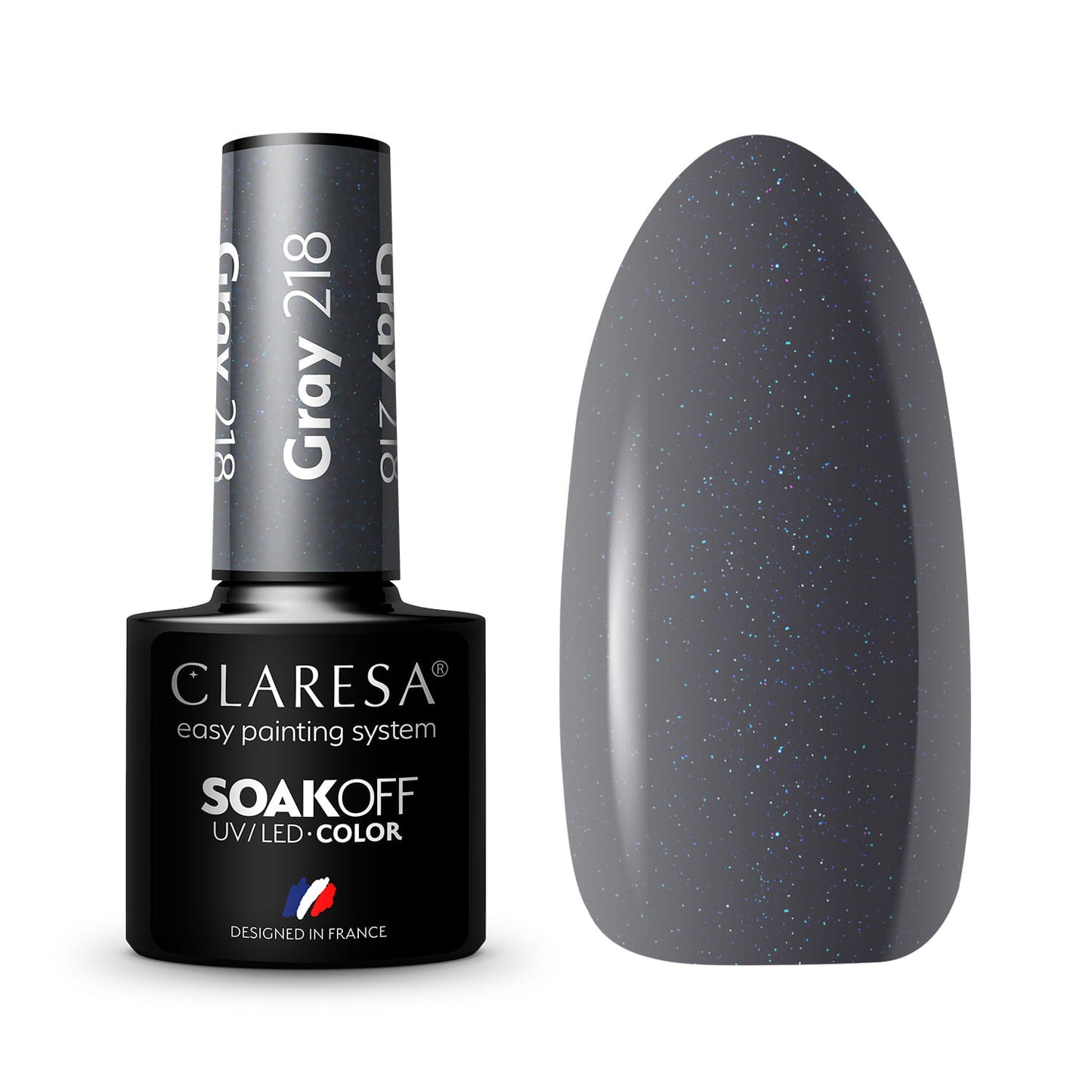 Claresa | Vernis semi-permanent Gris n°218 - 5ml