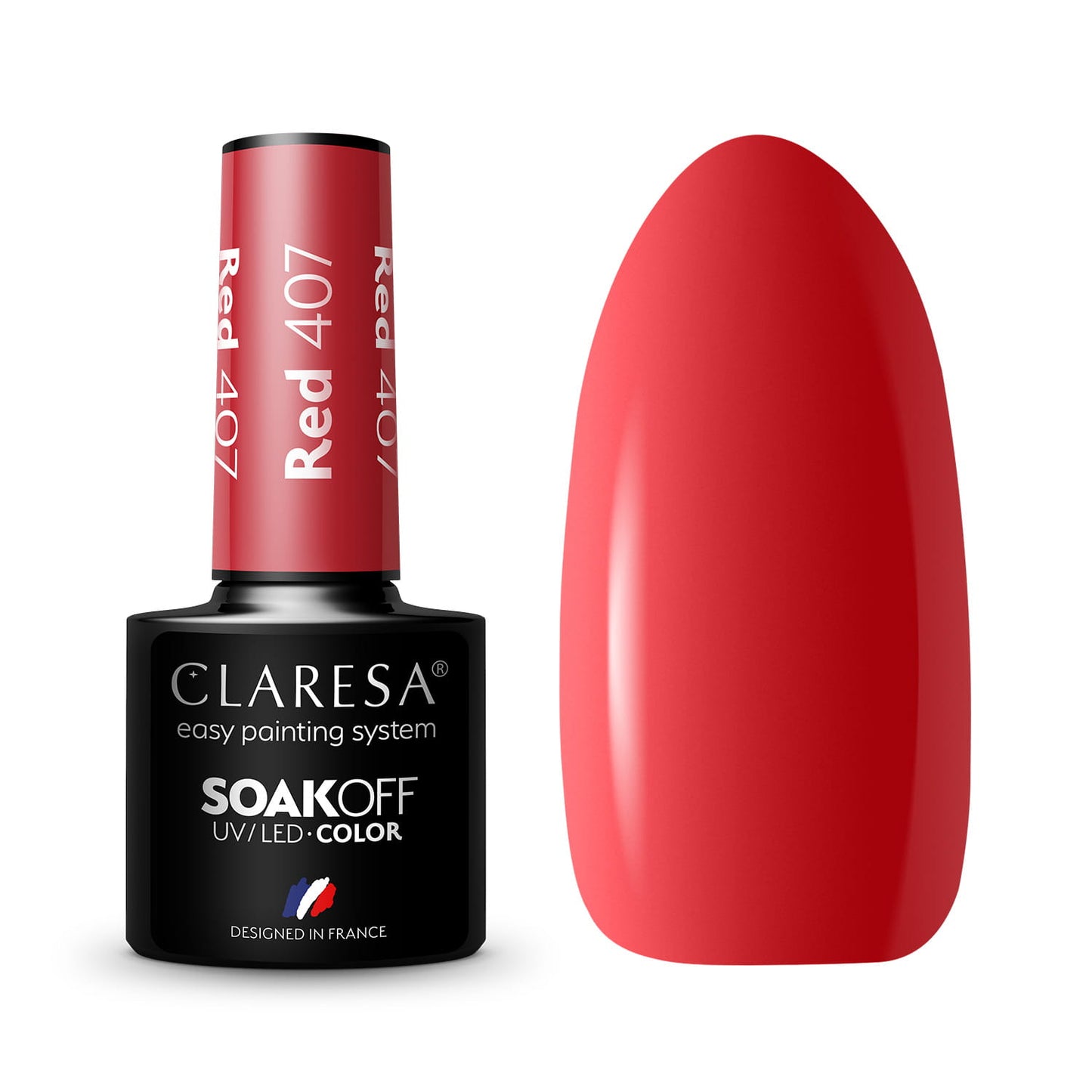 Claresa | Vernis semi-permanent Rouge n°407 - 5ml