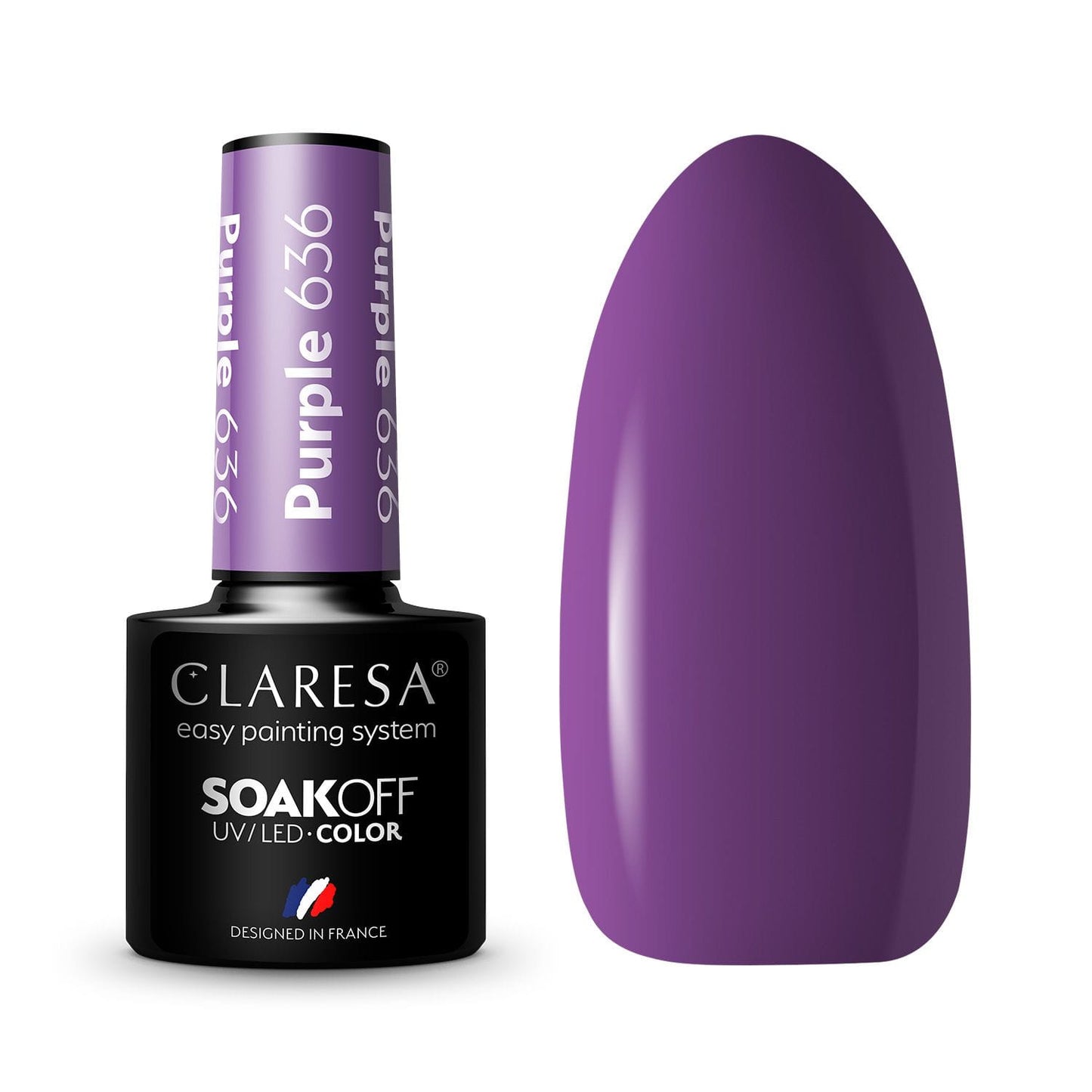 Claresa | Vernis semi-permanent Violet n°636 - 5ml