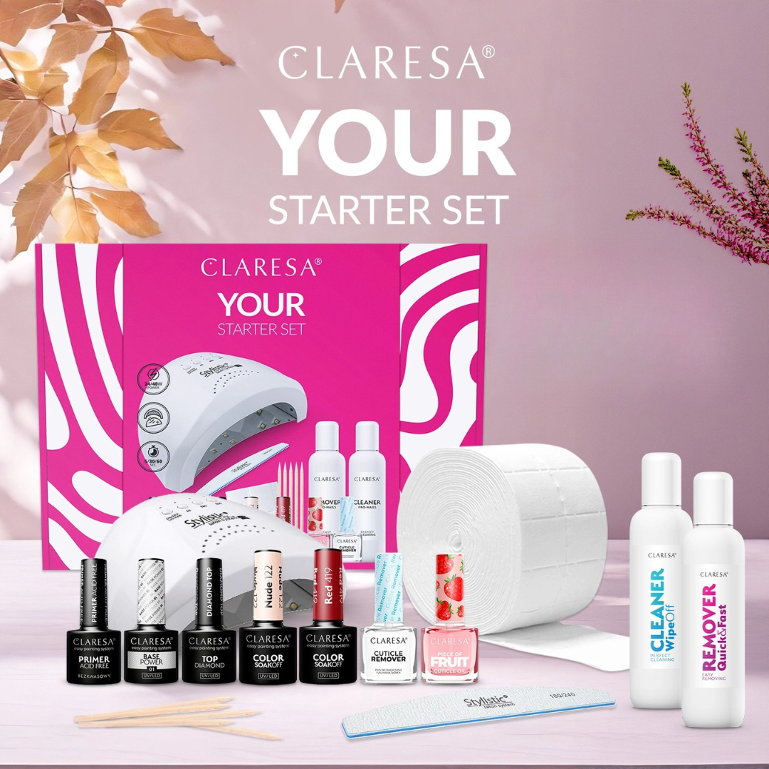 Claresa | Your Starter Set - Kit de démarrage avec lampe UV/LED - 13 produits
