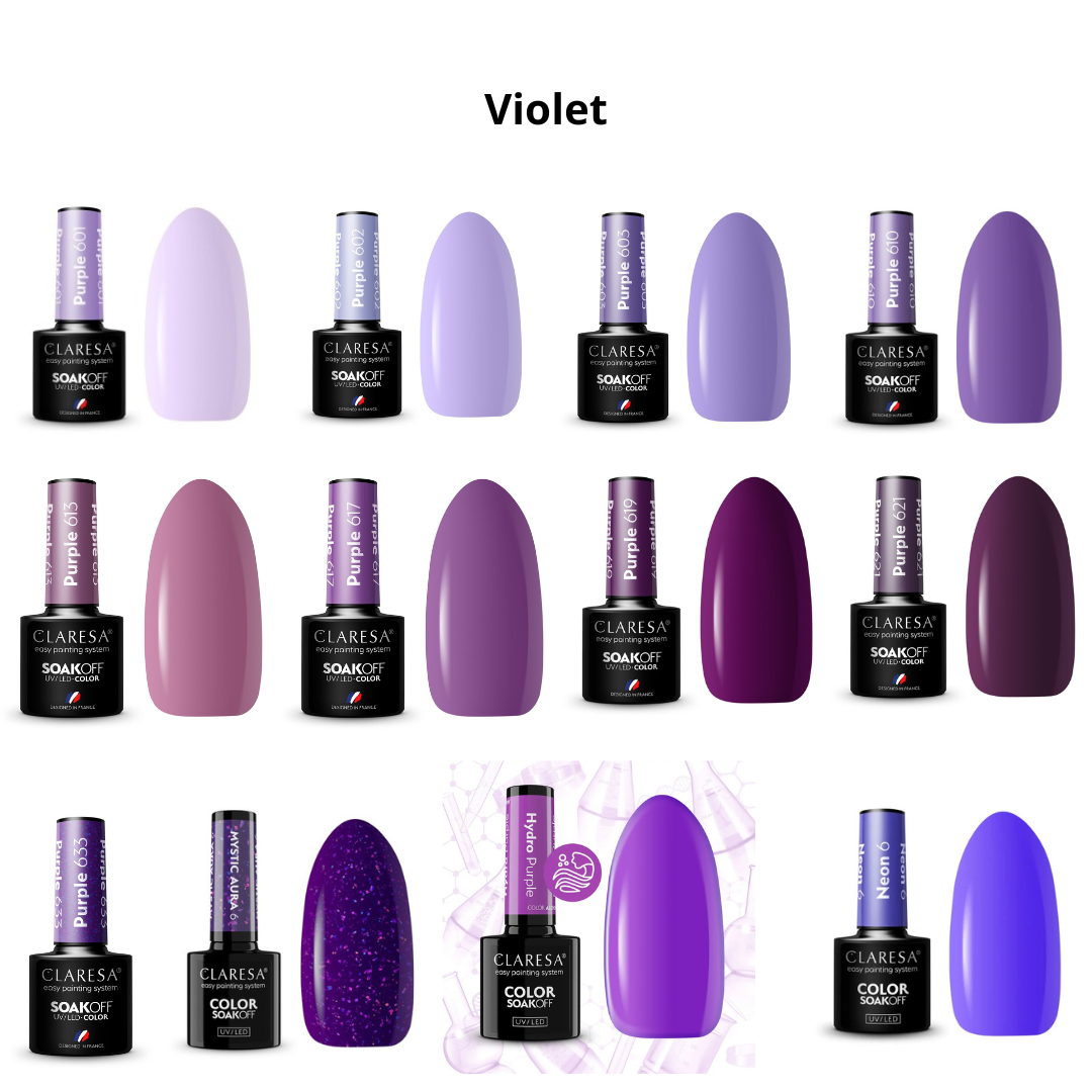 Claresa | Pack de 50 vernis semi-permanents à composer (50 x 5ml)