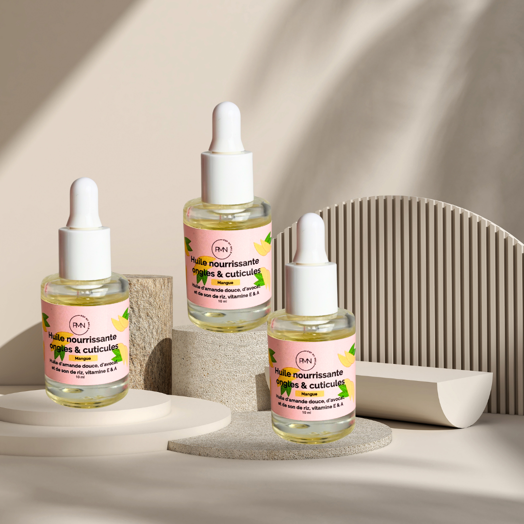 Pop My Nails | Trio d'huiles nourrissantes ongles & cuticules mangue x3
