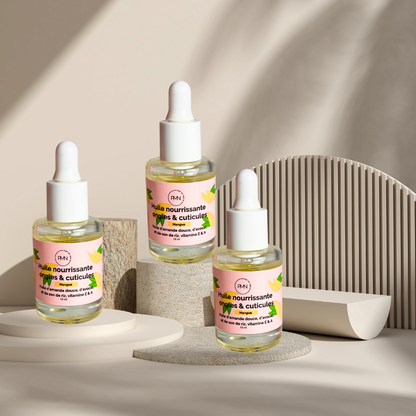 Pop My Nails | Trio d'huiles nourrissantes ongles & cuticules mangue x3