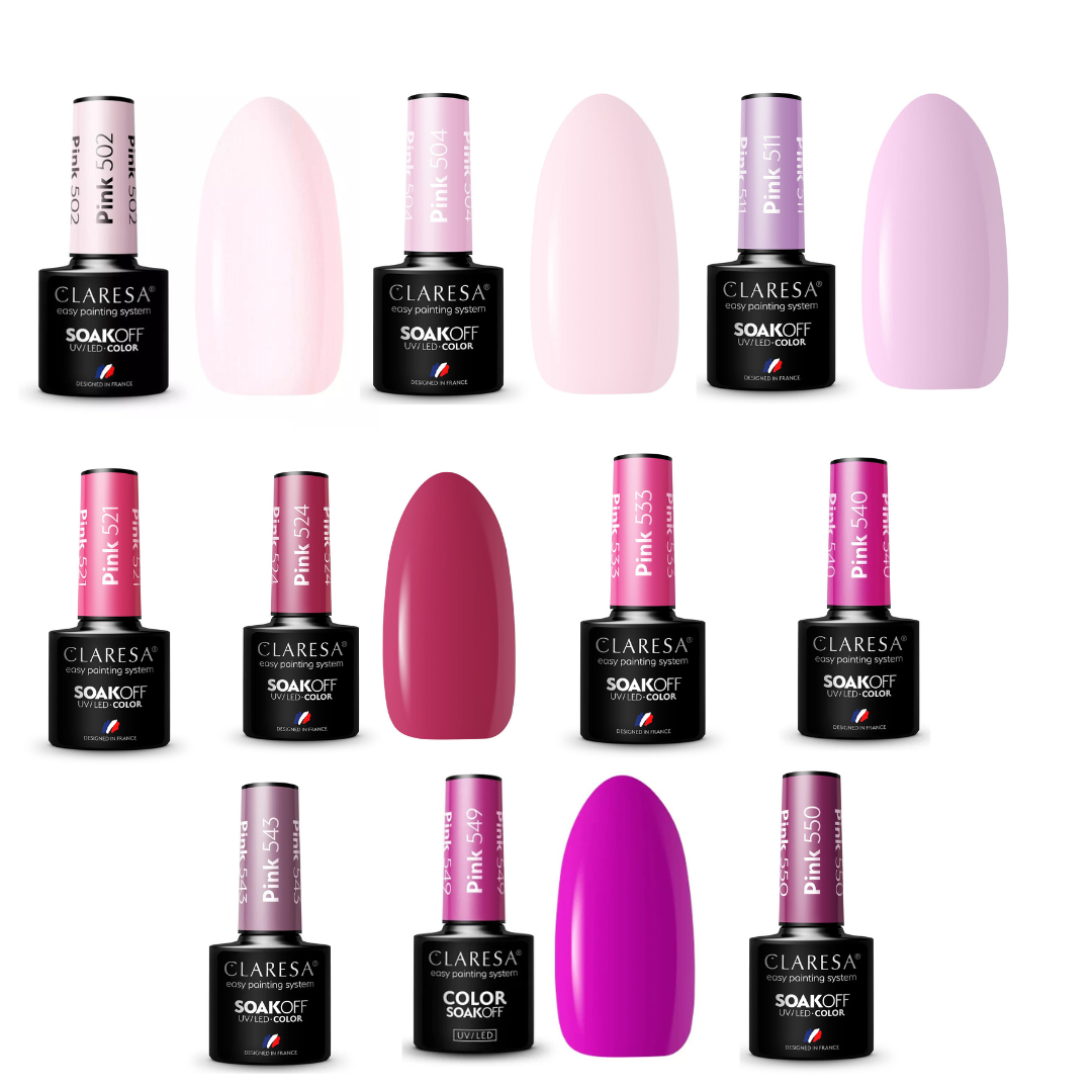 Pack de 30 vernis semi-permanents Claresa au choix