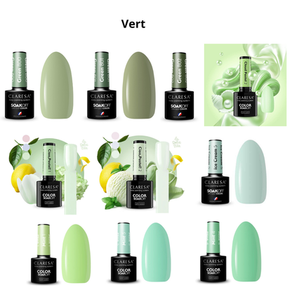Claresa | Pack de 50 vernis semi-permanents à composer (50 x 5ml)