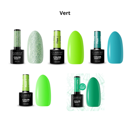 Claresa | Pack de 50 vernis semi-permanents à composer (50 x 5ml)