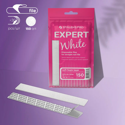 STALEKS | EXPERT 20 Limes adhésives jetables base souple pour lime droite, grain 150 (30 pièces)