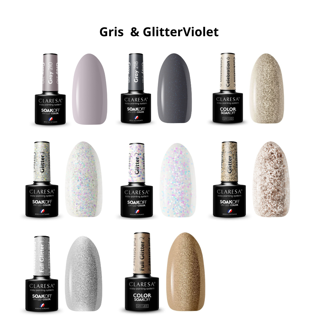 Claresa | Pack de 50 vernis semi-permanents à composer (50 x 5ml)