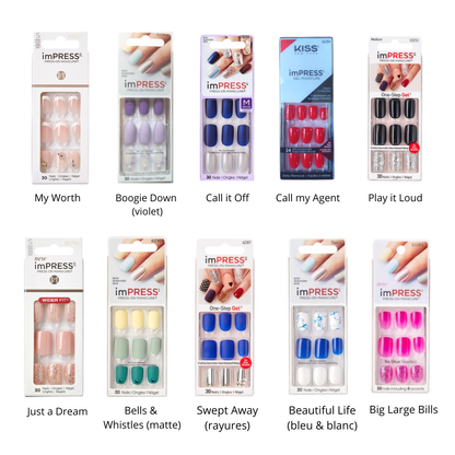 10 kits de press on imPRESS