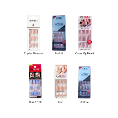 10 kits de press on imPRESS