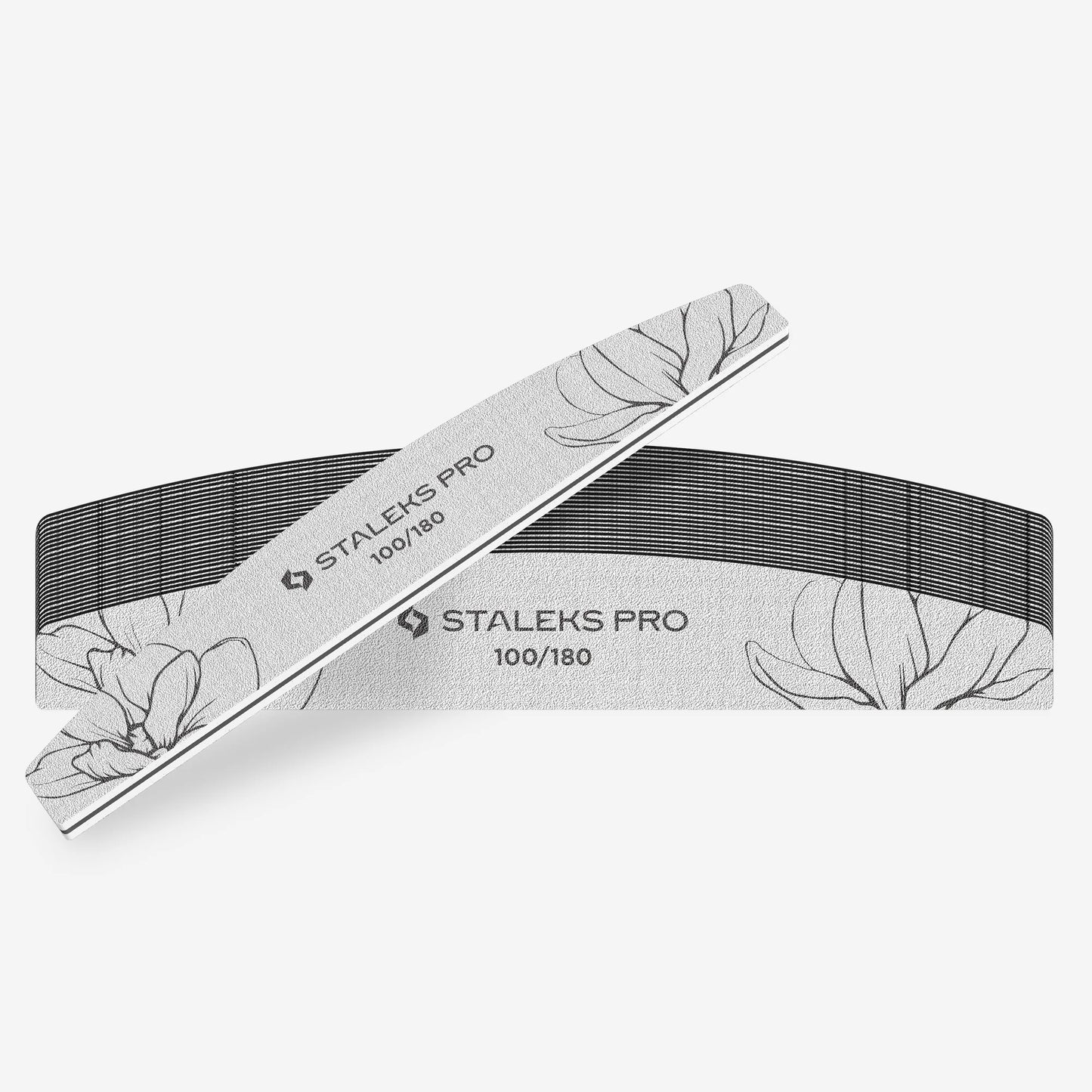 Staleks | Lime à ongles minérale forme croissant EXPERT 40 - 100/180 - 25 pièces
