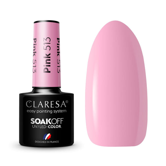 Claresa | Vernis semi-permanent Rose n°513- 5ml