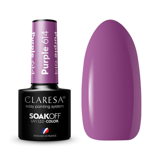 Claresa | Vernis semi-permanent Violet n°614 - 5ml