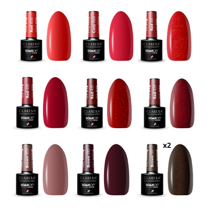 Claresa | Pack pro de 50 vernis semi-permanents (50 x 5ml)