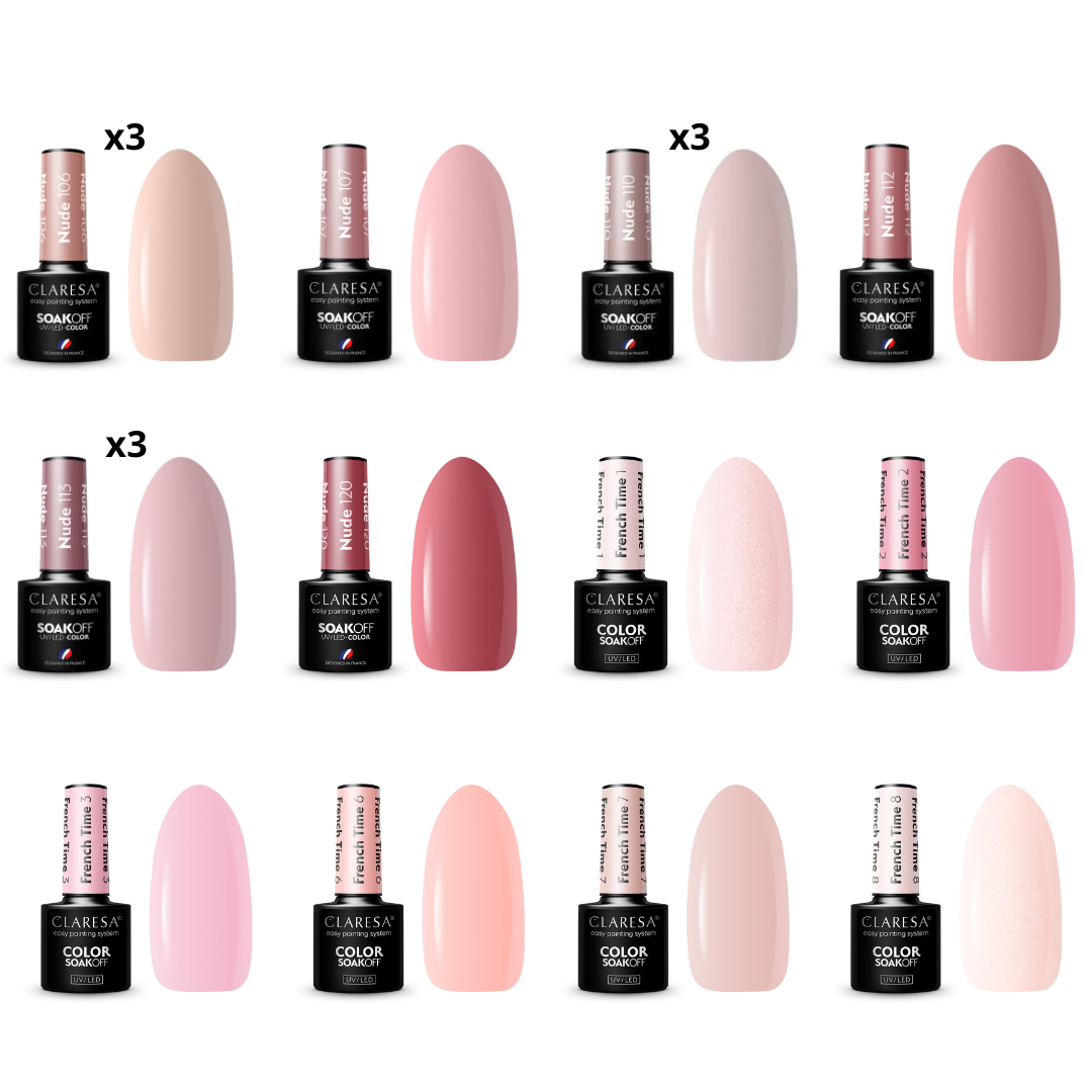Claresa | PACK PRO SEMI PERMANENT  - 50 vernis semi permanents - 5 ml x50