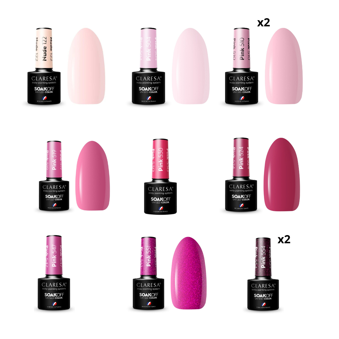 Claresa | PACK PRO SEMI PERMANENT  - 50 vernis semi permanents - 5 ml x50