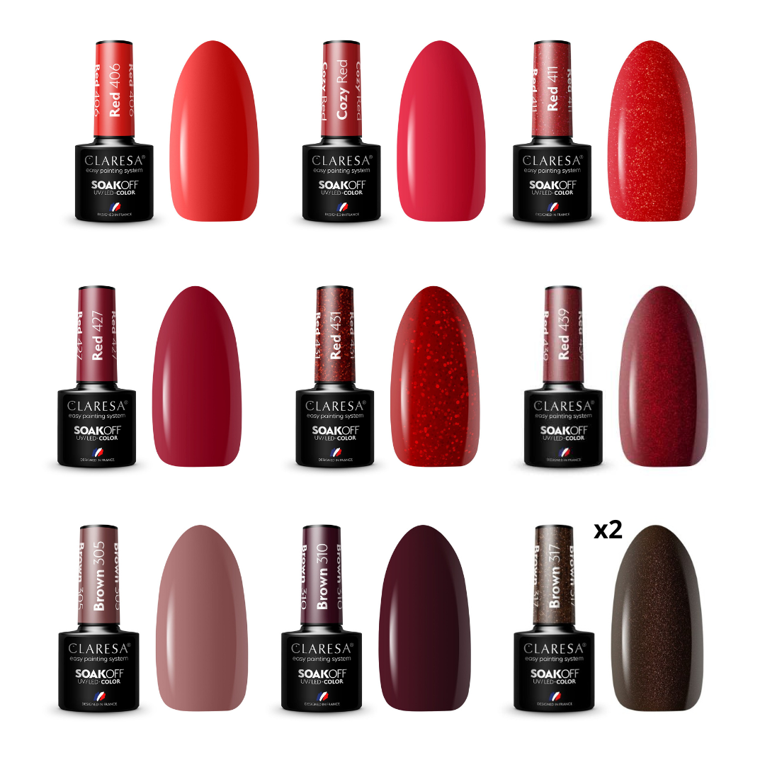 Claresa | PACK PRO SEMI PERMANENT  - 50 vernis semi permanents - 5 ml x50