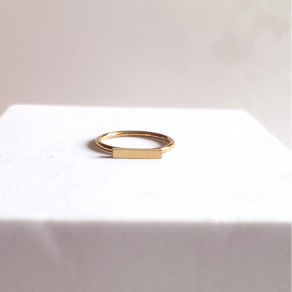 Pop My Nails | Bague en acier inoxydable "Andréa" - couleur or