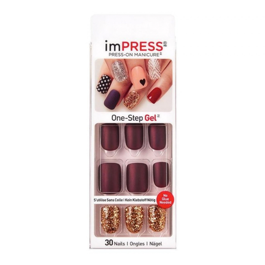 imPRESS Press-on Manicure - Boogie Down bordeaux