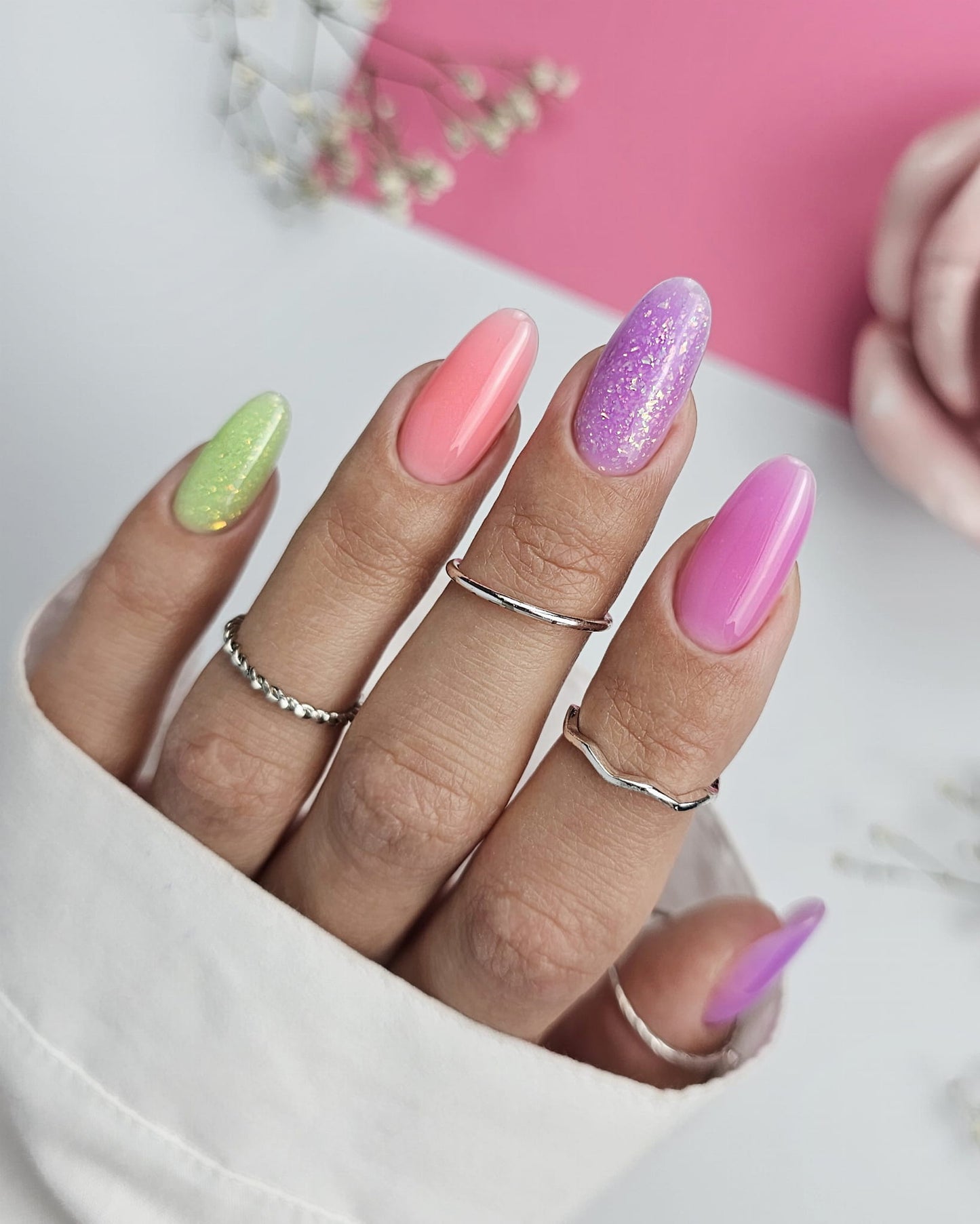 Claresa | Gel en bouteille - Brush Easy Gel - Glitter Violet - 5 ml