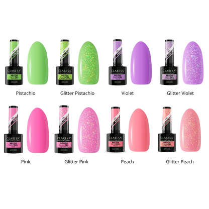 Claresa | Pack de 3 Brush Easy Gel à composer - Gel en bouteille