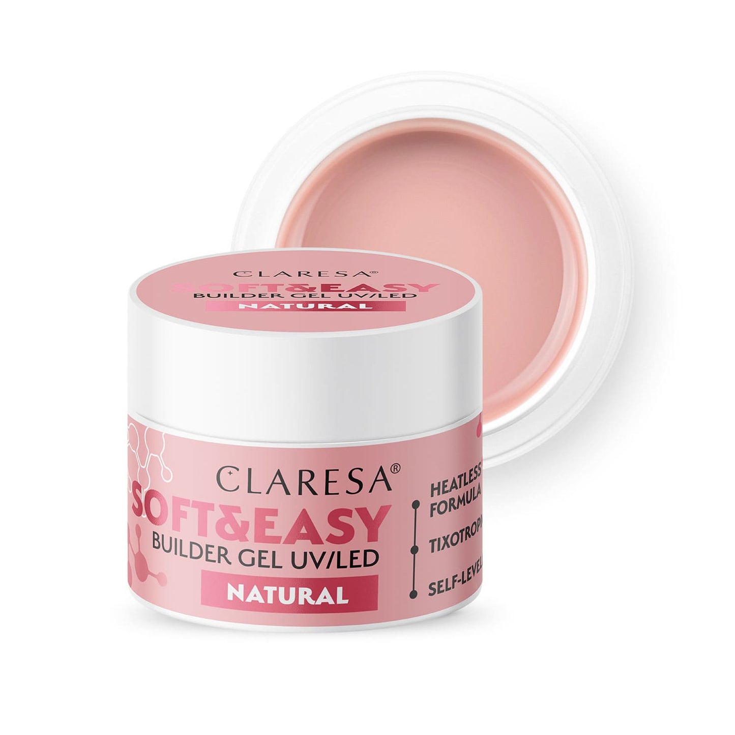 Claresa | Gel de construction - Soft & Easy - Natural 12g