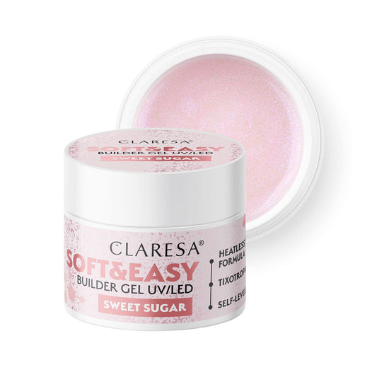 Claresa | Gel de construction - Soft & Easy - Sweet Sugar 90g