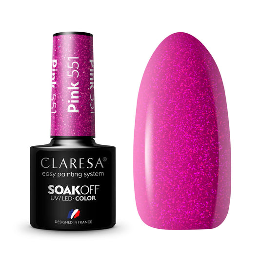 Claresa | Vernis semi-permanent Rose n°551- 5ml