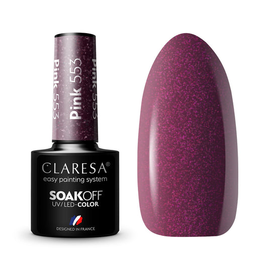 Claresa | Vernis semi-permanent Rose n°553- 5ml