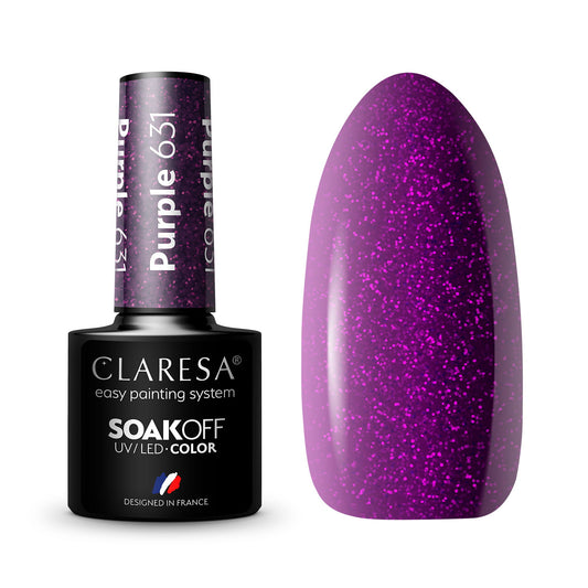Claresa | Vernis semi-permanent Violet n°631 - 5ml