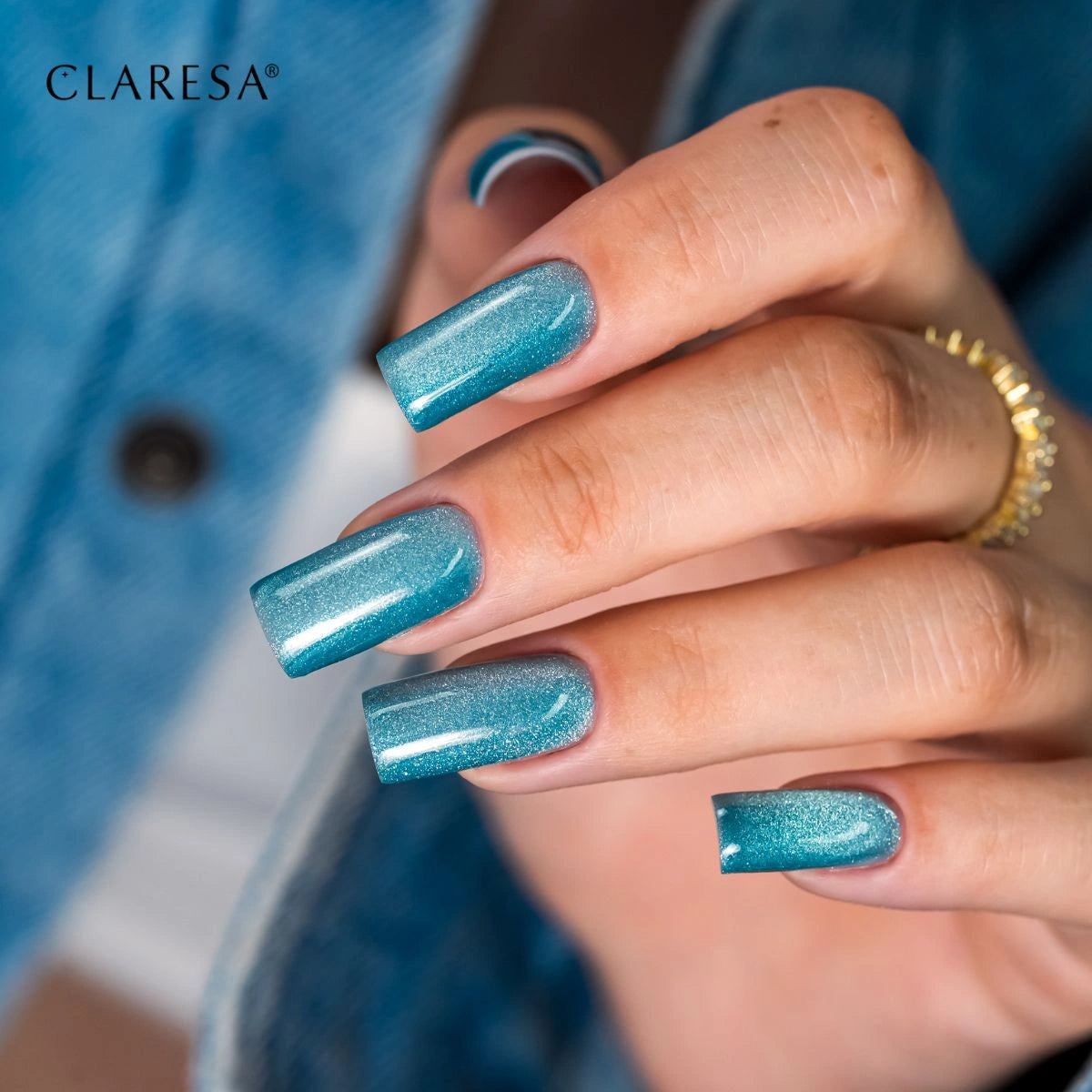 Claresa | Vernis semi-permanent  Cat Eye Neon - Turquoise - 5ml