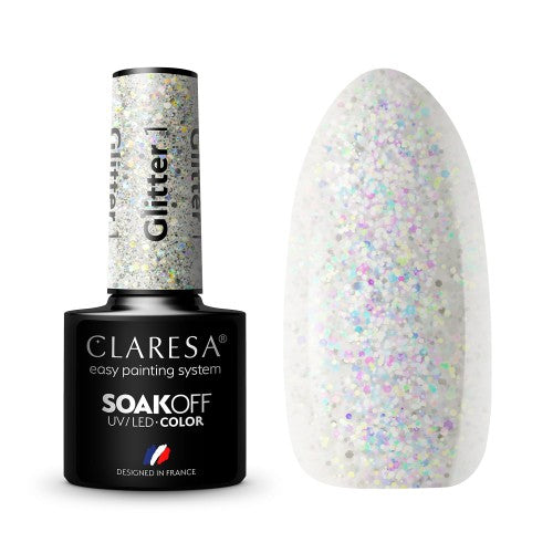 Claresa | Vernis semi-permanent Glitter n°1 - 5ml